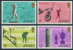 Джерси, 1978, 100 лет гольфклубу, 4 марки
